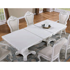 Set da pranzo espandibile 7 pezzi in legno massello tradizionale Eugene Furniture of America