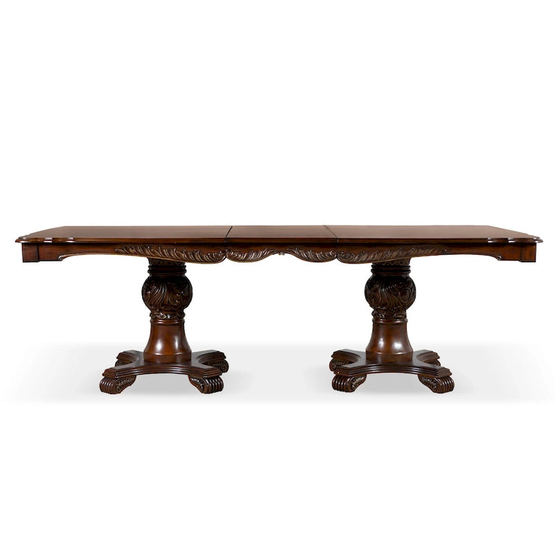 Set da pranzo espandibile 7 pezzi in legno massello tradizionale Eugene Furniture of America
