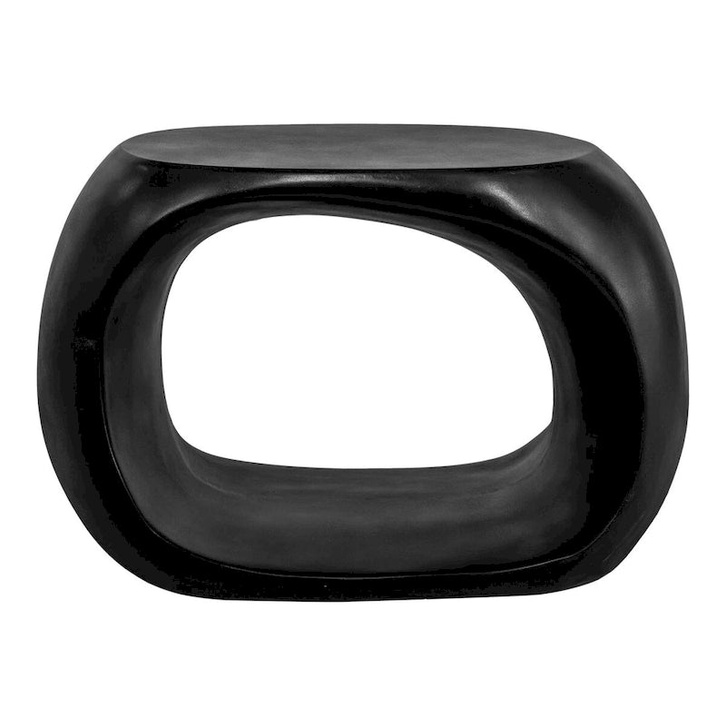 Sgabello Aurelle Home Roscoe Moderno Rotondo Geometrico in Cemento