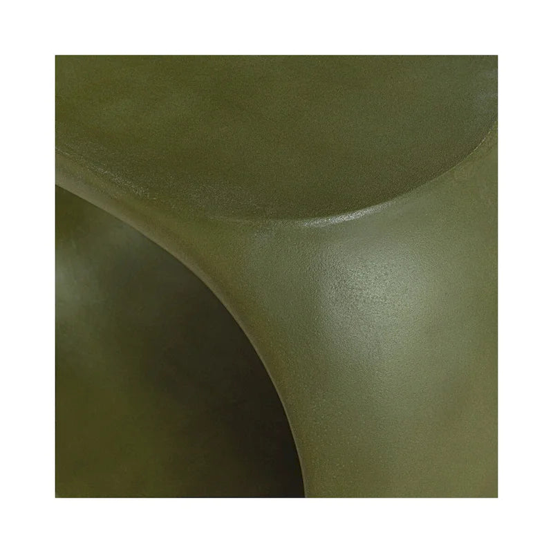 Sgabello Aurelle Home Roscoe Moderno Rotondo Geometrico in Cemento