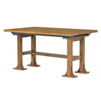Set da pranzo 6 pezzi allungabile per 6 persone con base a ripiani stile rustico