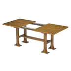 Set da pranzo 6 pezzi allungabile per 6 persone con base a ripiani stile rustico