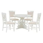 Set da pranzo funzionale retrò 5 pezzi 1 tavolo allungabile