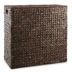 Casafield Cesto Portabiancheria a 2 Scomparti con Coperchio e Sacchi Rimovibili, Ordina Biancheria in Giunchino Intrecciato per Vestiti