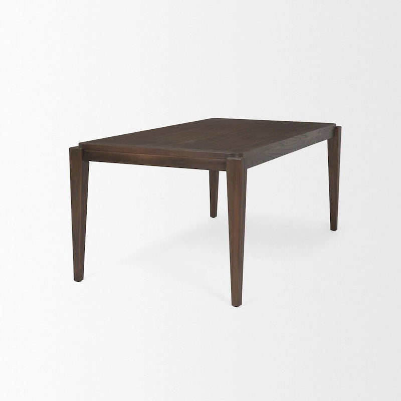 Tavolo da pranzo rettangolare Teva in legno marrone scuro 72 - 72,0L x 39,0P x 30,0A