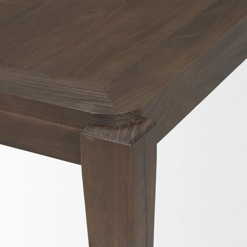 Tavolo da pranzo rettangolare Teva in legno marrone scuro 72 - 72,0L x 39,0P x 30,0A