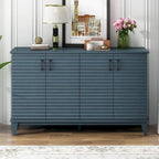 Credenza grande con ripiani regolabili e maniglie in metallo