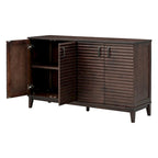 Credenza grande con ripiani regolabili e maniglie in metallo
