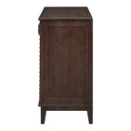 Credenza grande con ripiani regolabili e maniglie in metallo