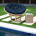 Cuscino Papasan da esterno Sorra Home Sunbrella - 44 pollici L x 44 pollici L x 4 pollici H