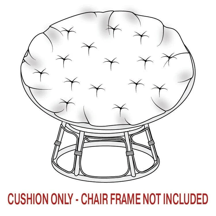 Cuscino Papasan da esterno Sorra Home Sunbrella - 44 pollici L x 44 pollici L x 4 pollici H