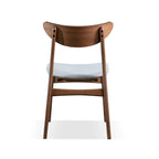Sedie da pranzo imbottite Furniture of America Beck Mid-century in noce (set da 2)