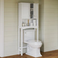 RiverRidge Ashland Salvaspazio bagno sopra il WC, armadietto da parete per medicinali con ripiano regolabile
