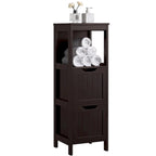Yaheetech Mobile Bagno a Terra a 3 Ripiani, 2 Cassetti a Scomparsa 1 Scaffale