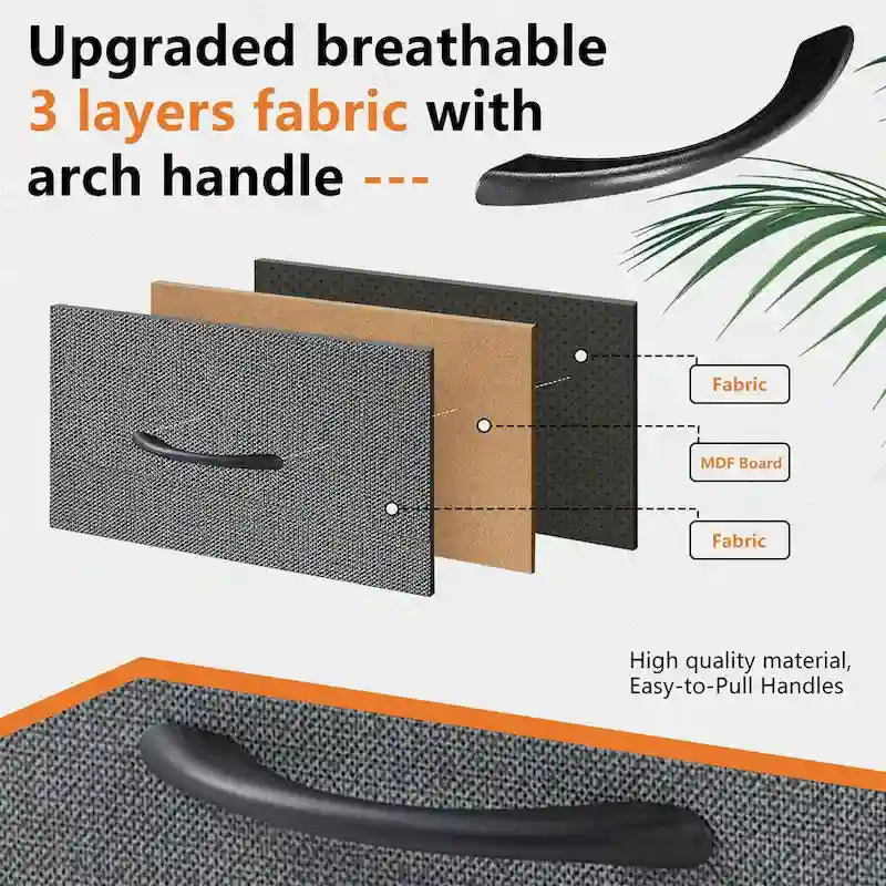 Comodino, Comò a 2 Cassetti Comodino, Tavolino con Contenitori in Tessuto per Camera da Letto, Armadio, Ingresso, Dormitorio Universitario