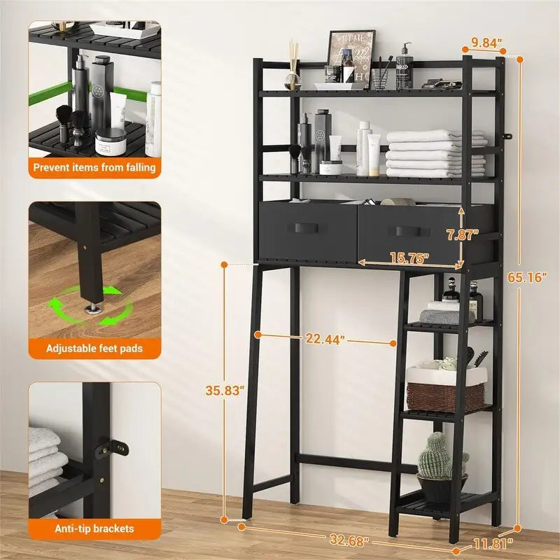 Mobiletto da bagno salvaspazio sopra il WC - 30P x 83L x 165A cm