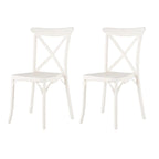 Sedie da pranzo per esterni Xenia in resina plastica (set da 2)