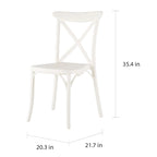 Sedie da pranzo per esterni Xenia in resina plastica (set da 2)
