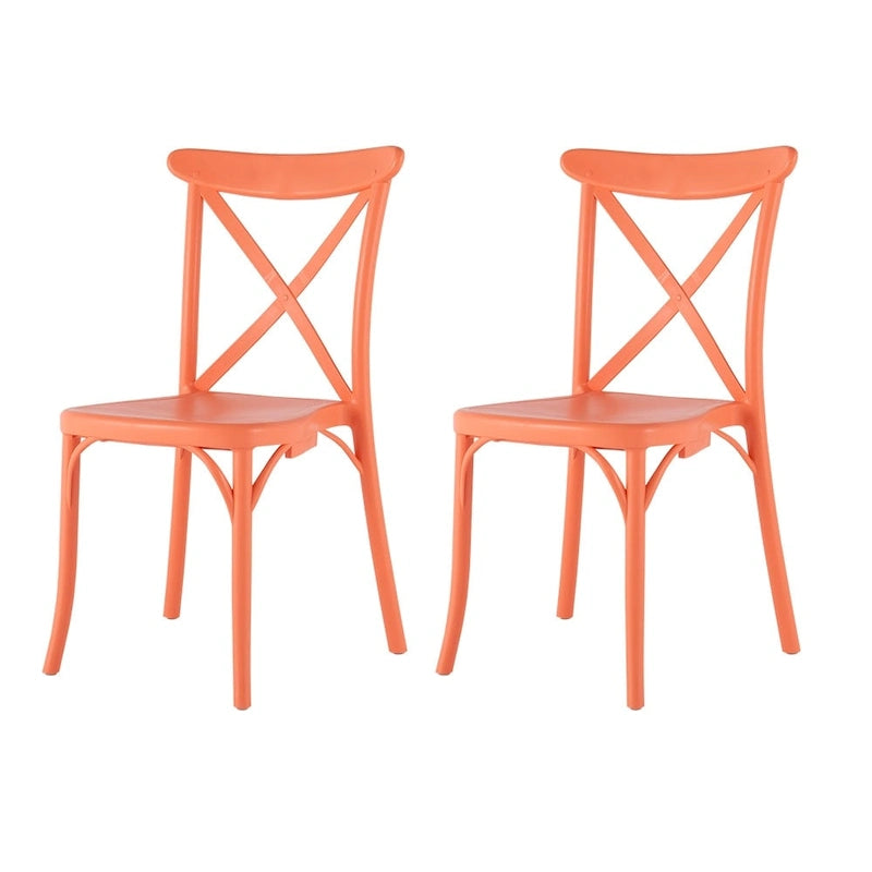 Sedie da pranzo per esterni Xenia in resina plastica (set da 2)