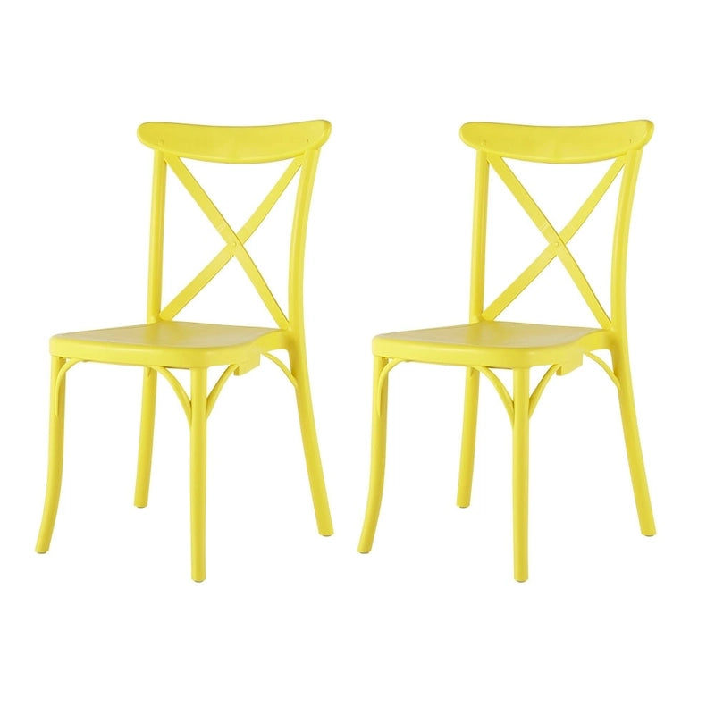 Sedie da pranzo per esterni Xenia in resina plastica (set da 2)