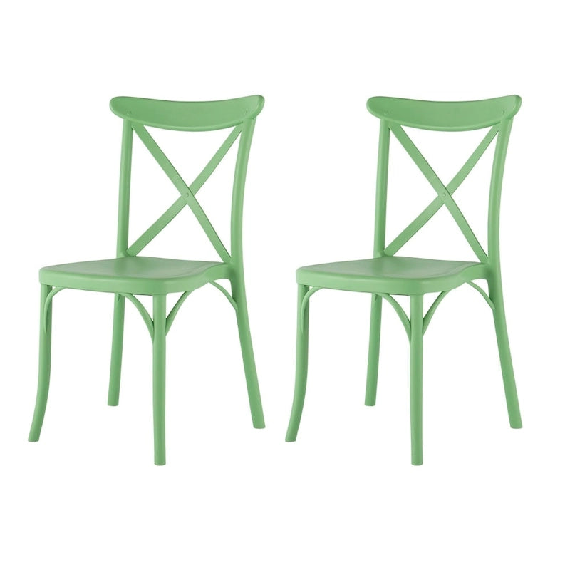 Sedie da pranzo per esterni Xenia in resina plastica (set da 2)