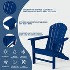 Sedia Adirondack in plastica riciclata Highdun