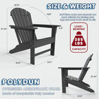 Sedia Adirondack in plastica riciclata Highdun