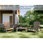 Sedia Adirondack in plastica riciclata Highdun