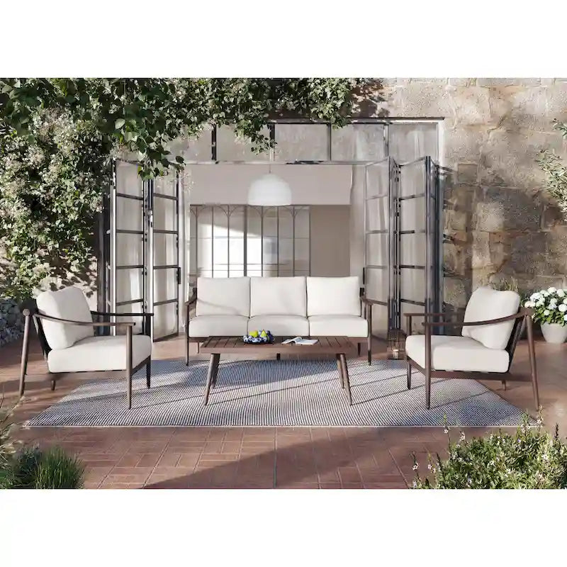 New Classic Furniture Divano da esterni a 4 pezzi Moana