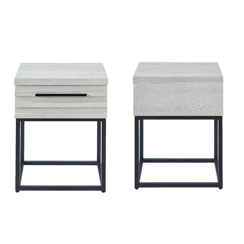 Set 3 Pezzi Camera da Letto Findlay Roundhill Furniture in Bianco Colomba
