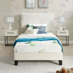 Set 3 Pezzi Camera da Letto Findlay Roundhill Furniture in Bianco Colomba