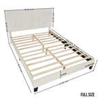 Set 3 Pezzi Camera da Letto Findlay Roundhill Furniture in Bianco Colomba