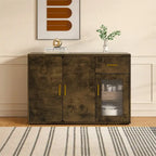 Credenza moderna in legno con ante e cassetti