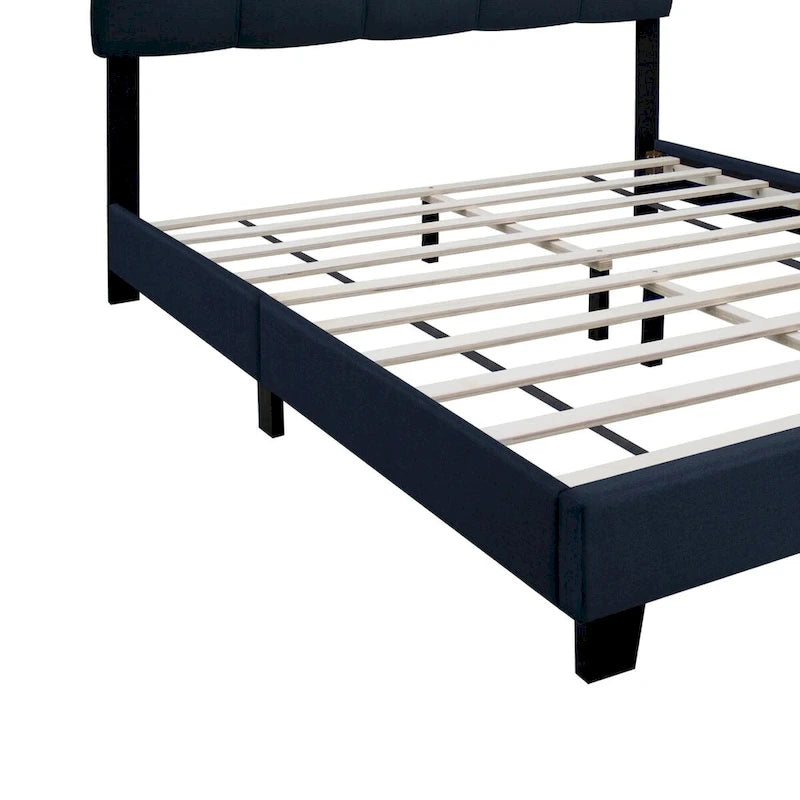 Telaio letto imbottito regolabile Queen Size elegante, resistente e antimacchia, non necessita di ingombranti materassi a molle interne