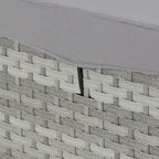 Sedia a sdraio da esterno per patio, letto a sdraio in rattan PE e telaio in acciaio, vimini in PE