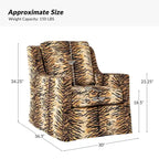 Poltrone a dondolo girevoli Stan Farmhouse Slipcover, set da 2, di HULALA HOME