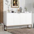 47.2 Credenza Moderna a 4 Ante con Base in Metallo