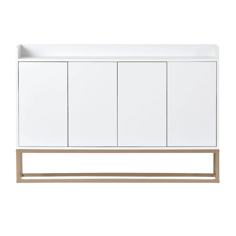 47.2 Credenza Moderna a 4 Ante con Base in Metallo