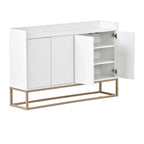 47.2 Credenza Moderna a 4 Ante con Base in Metallo