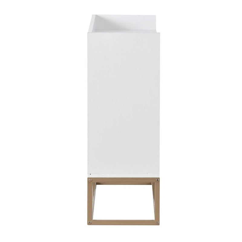 47.2 Credenza Moderna a 4 Ante con Base in Metallo