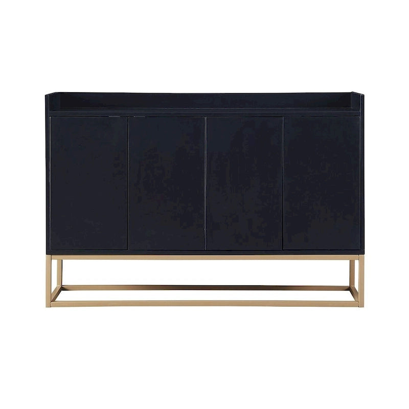 47.2 Credenza Moderna a 4 Ante con Base in Metallo
