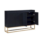 47.2 Credenza Moderna a 4 Ante con Base in Metallo