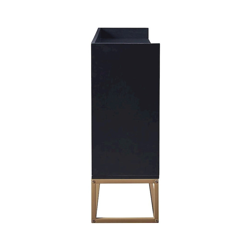 47.2 Credenza Moderna a 4 Ante con Base in Metallo