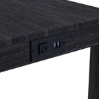 Set da 8 Pezzi Tavolo da Bar con Sgabelli e Prese Elettriche Integrate