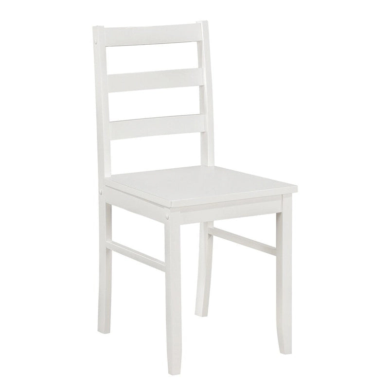 Set da pranzo in legno da 45 pezzi con schienale e gambe a scala
