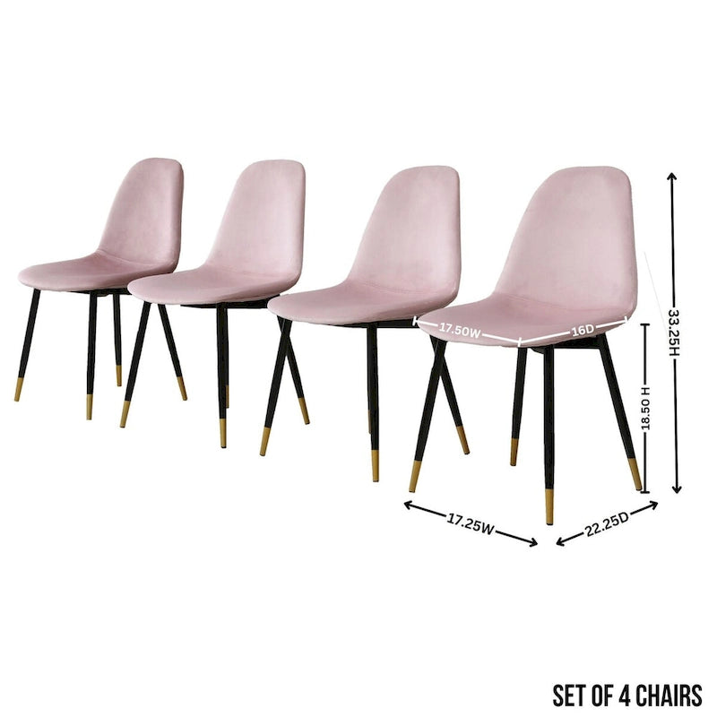 Set da pranzo rotondo Roundhill Furniture Evatt da 5 pezzi, tavolo rotondo a cavalletto con 4 sedie eleganti