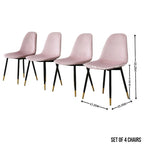 Set da pranzo rotondo Roundhill Furniture Evatt da 5 pezzi, tavolo rotondo a cavalletto con 4 sedie eleganti