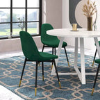 Set da pranzo rotondo Roundhill Furniture Evatt da 5 pezzi, tavolo rotondo a cavalletto con 4 sedie eleganti