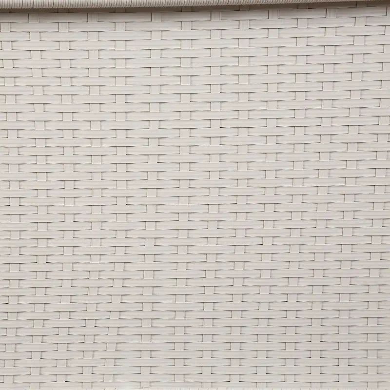 Furniture of America Plato Set da Salotto Moderno da Esterno a 4 Pezzi in Vimini Bianco