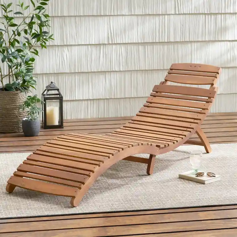 Sdraio pieghevole in legno Lahaina - come da immagine